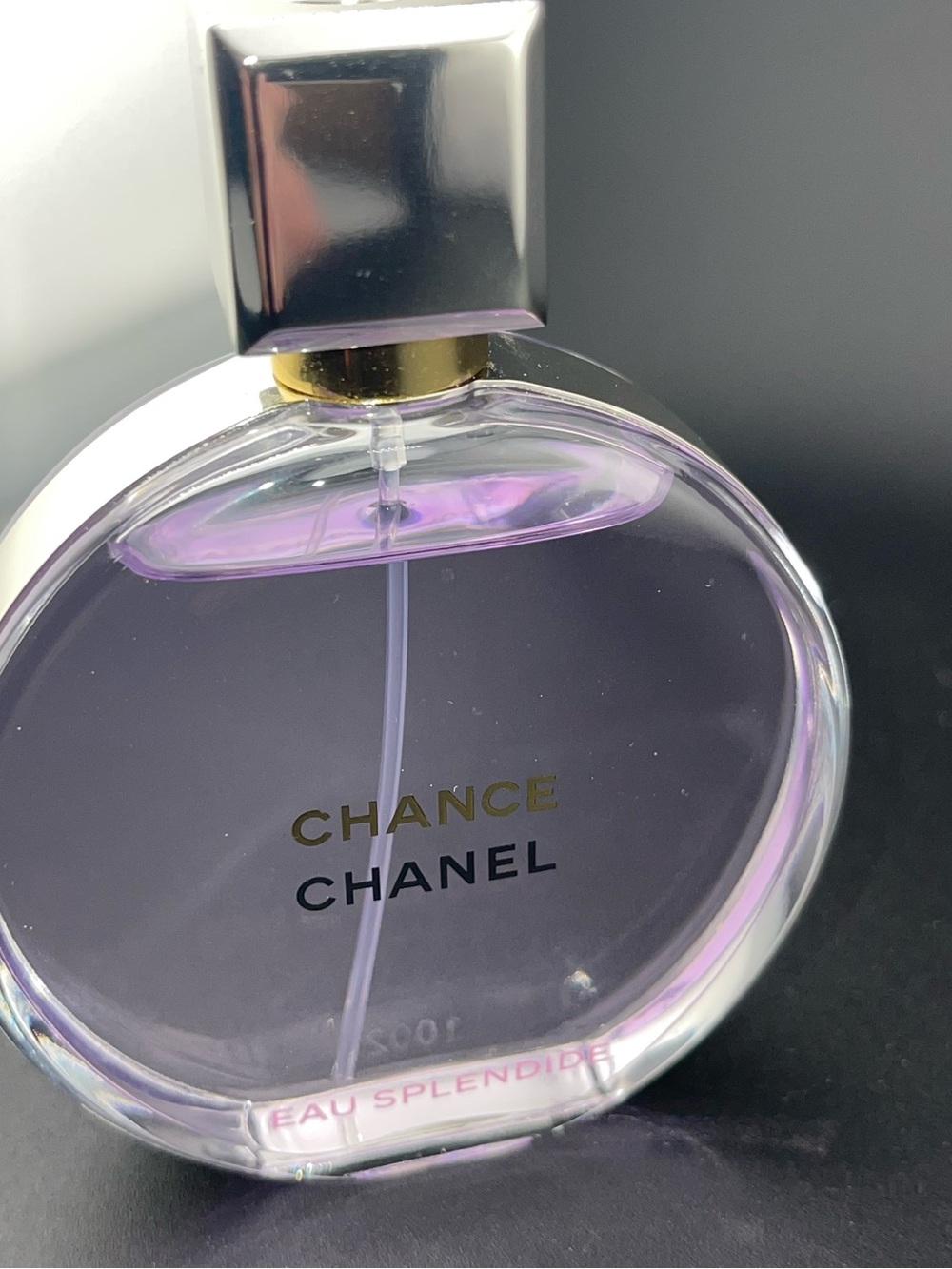 CHANEL Chance Eau Splendide Pink Gold Box 1.7 oz Parfum damage to box